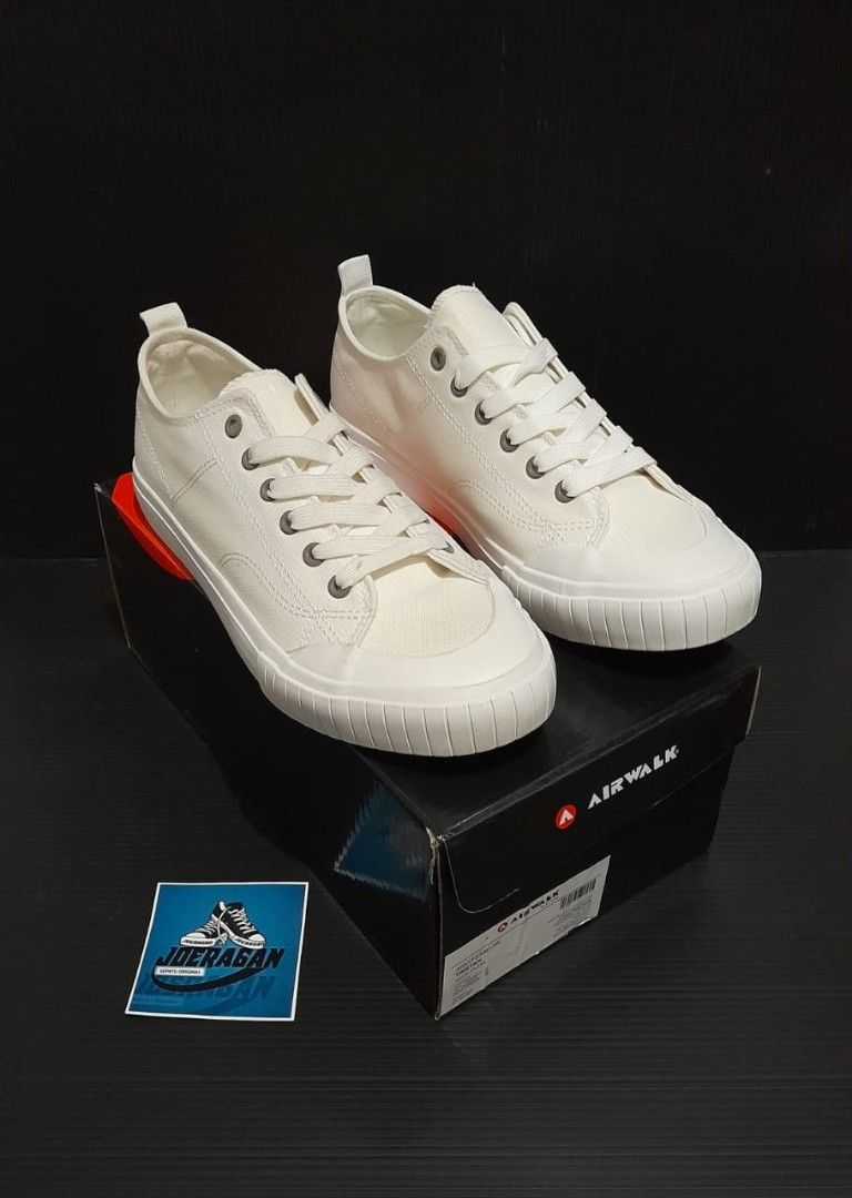 Sepatu Airwalk Casual Full White Fesyen Pria Sepatu Sneakers di Carousell