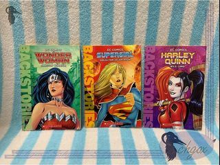 [SET OF 3] DC Backstories - Supergirl; Harley Quinn; Wonder Woman | Childrens Superheroes