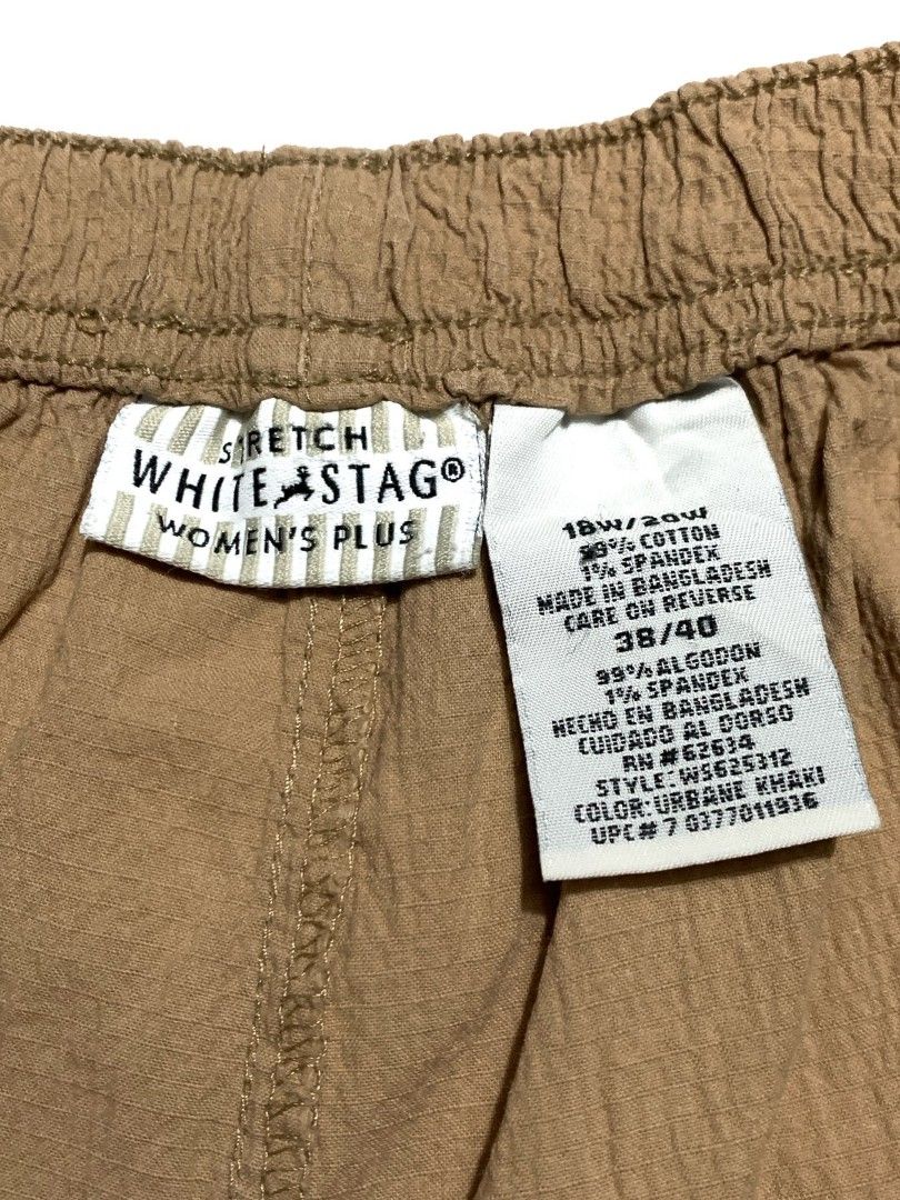 White stag top shorts plus size