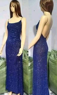 Sparling Blue Evening Gown