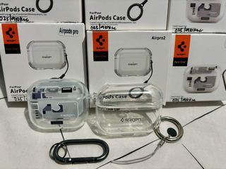 SPIGEN CRYSTAL CLEAR AIRBAG SHOCKPROOF CASE FOR AIRPODS FULL COVER TRANSPARENT CASE