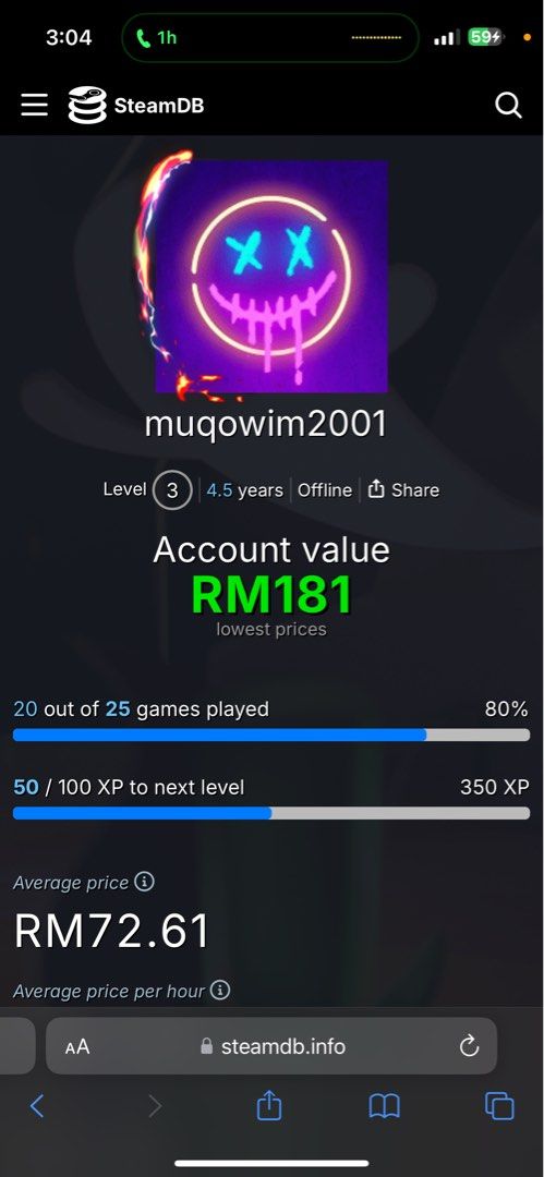 Where to deals sell steam account