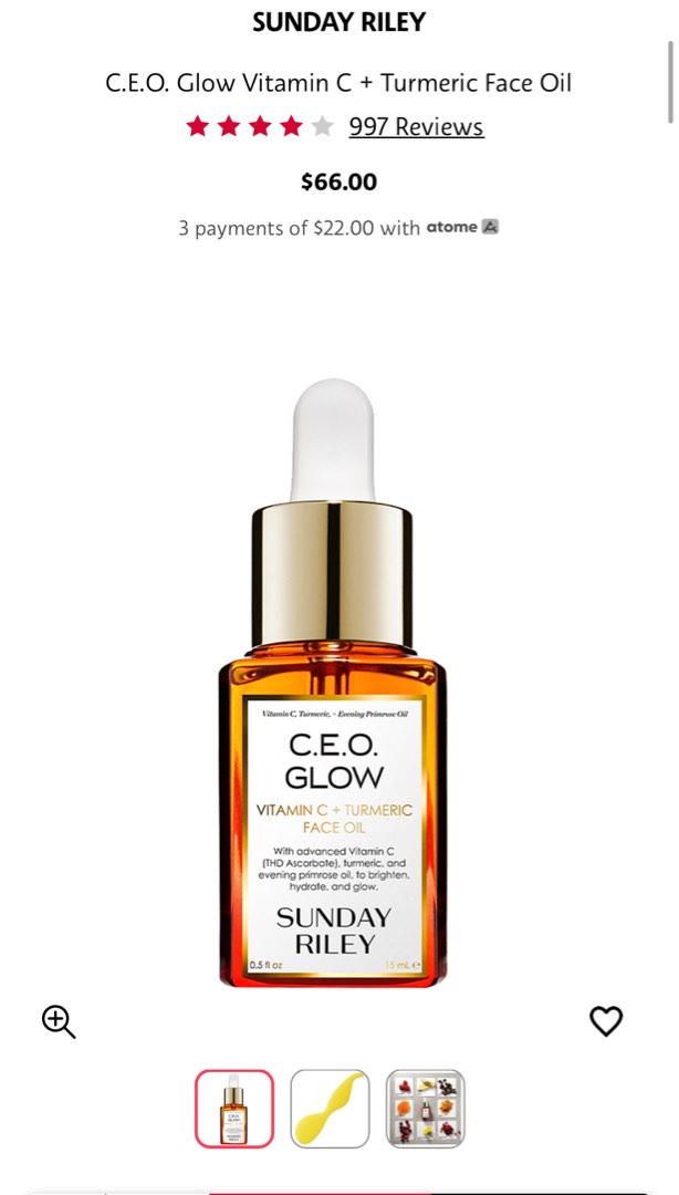 Sunday riley deals ceo glow