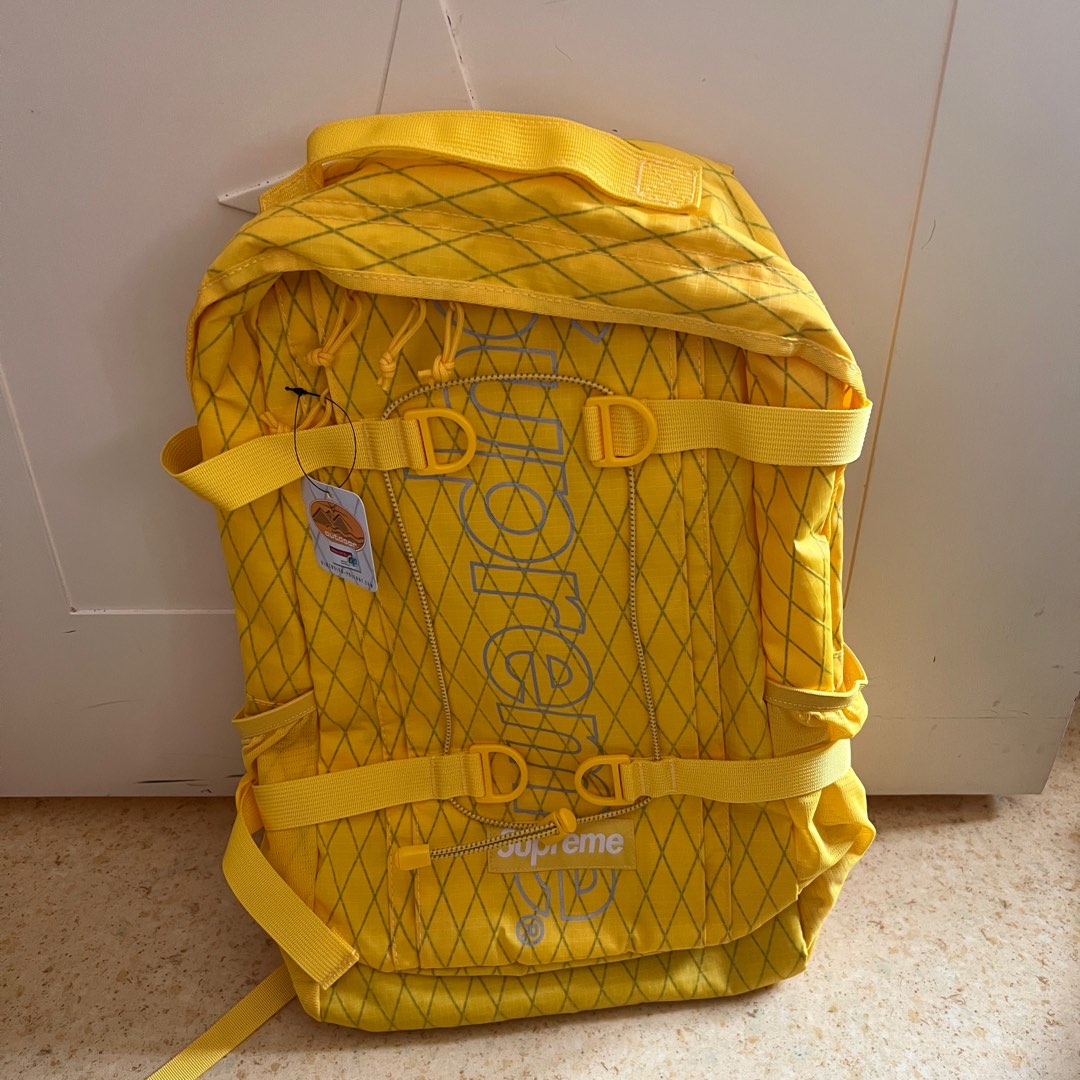 Supreme Fw18 Backpack Yellow Carousell