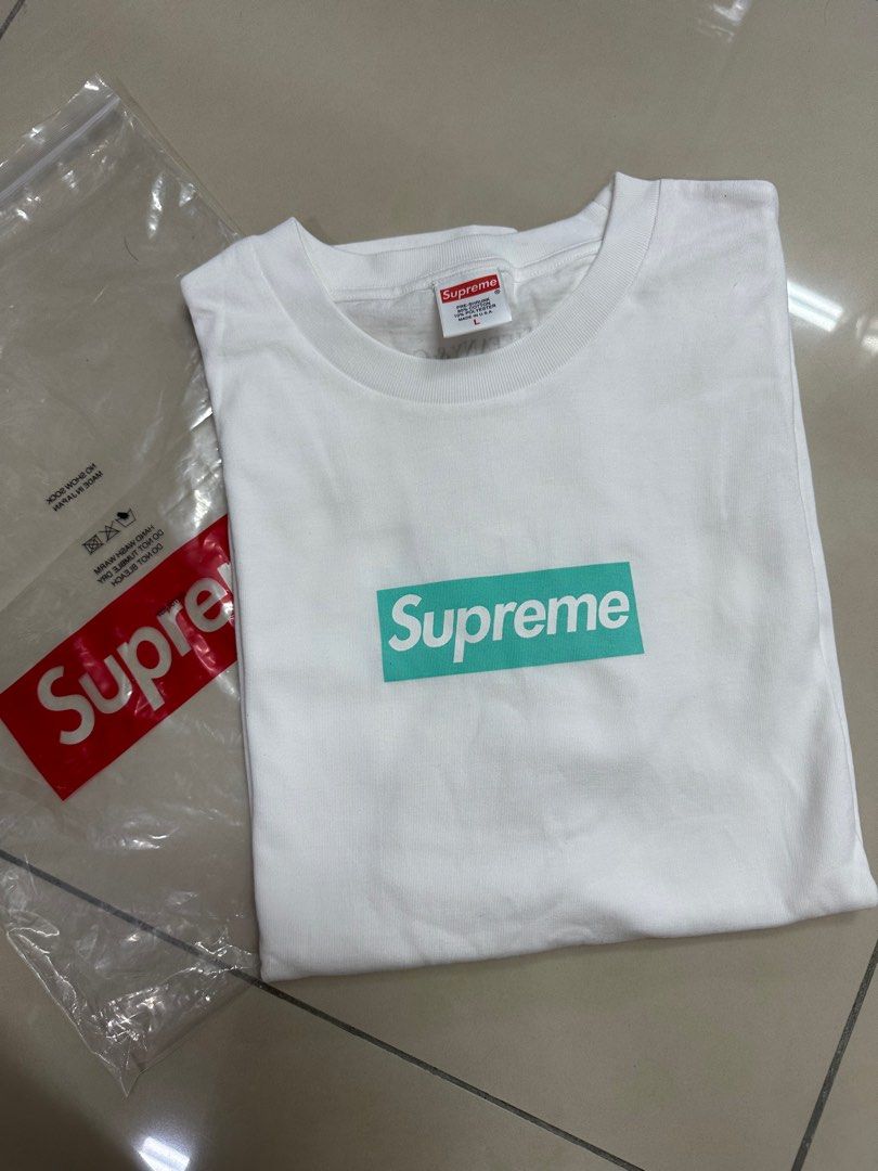 Supreme Tiffany Co Bogo Tee Men s Fashion Tops Sets Tshirts