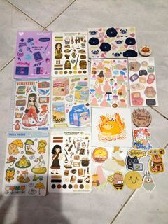 [TAKE ALL] Cute Stationery Sticker Set + Addt. Freebies!!