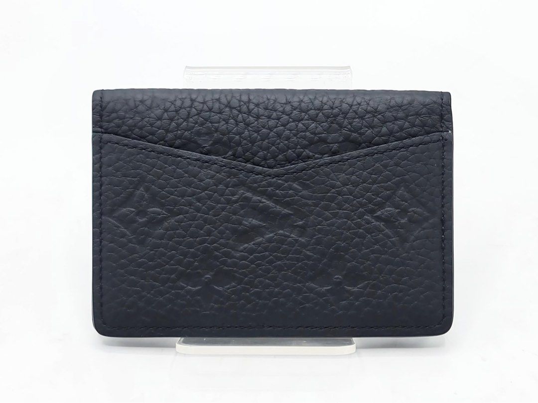 Taurillon Monogram Embossed Cowhide Leather Pocket Organizer