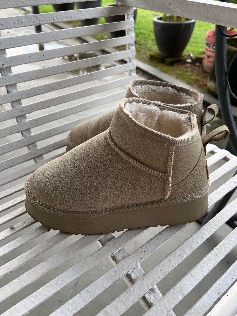 Thick soled Shoes Low Cut Fur Boots For Winter