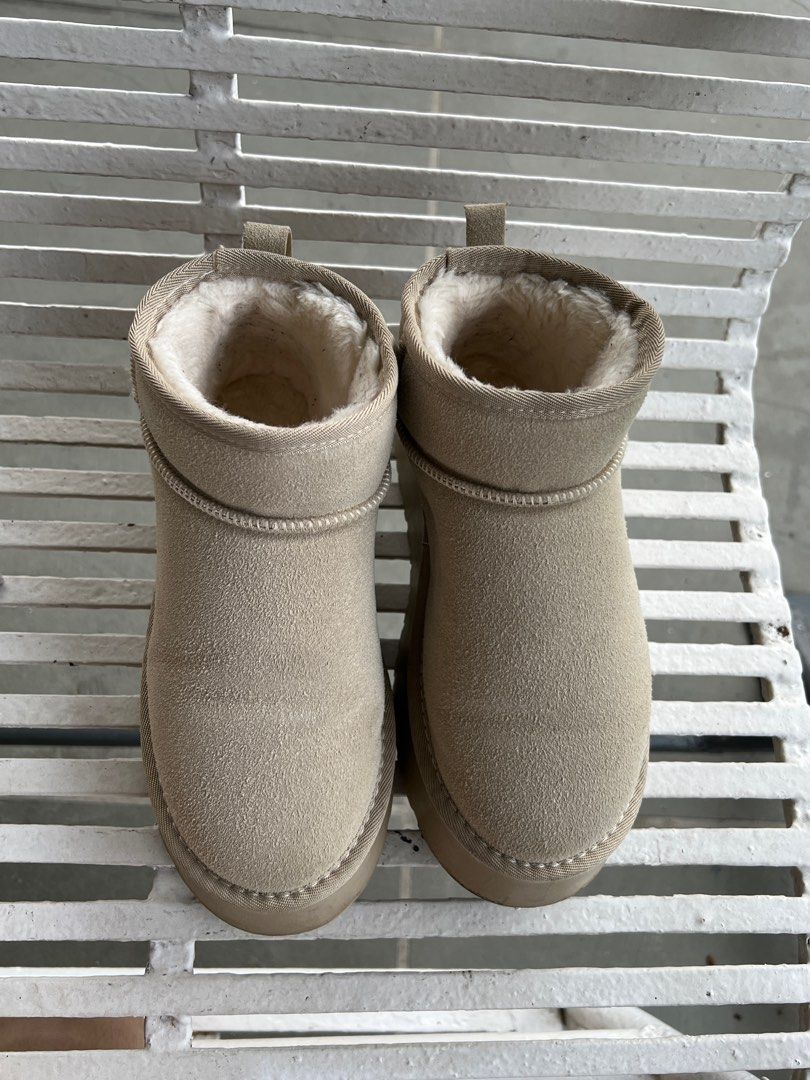 Thick soled Shoes Low Cut Fur Boots For Winter