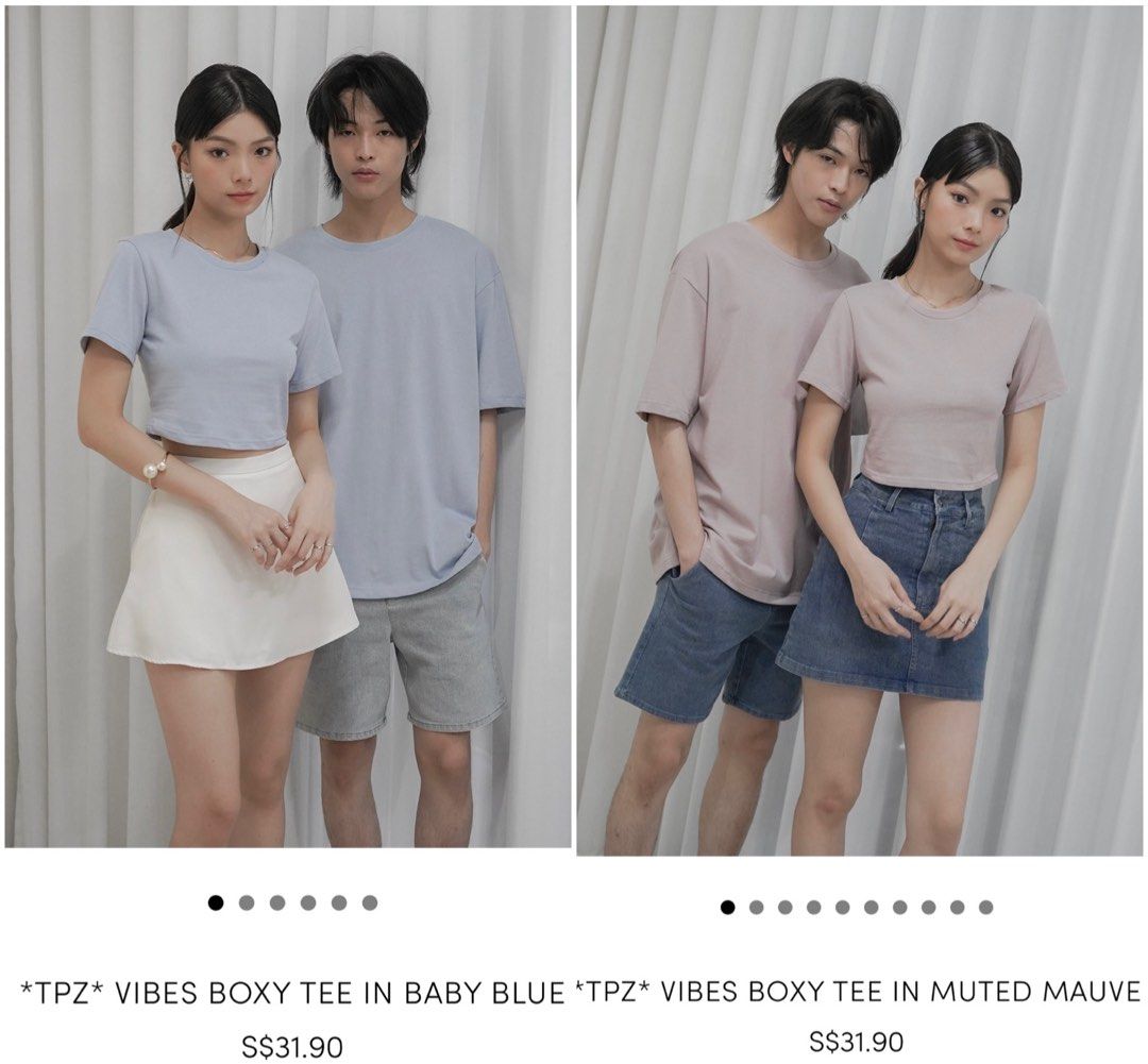 boxy crop top tee