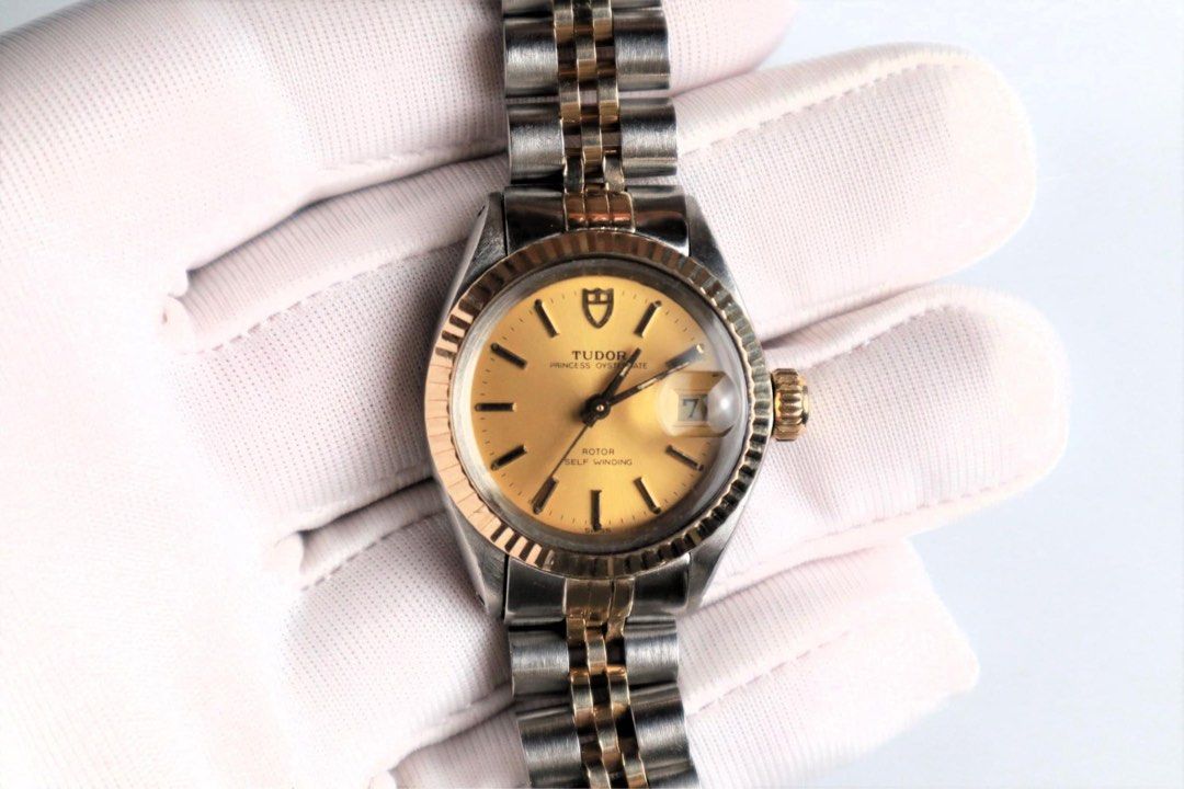 tudor (Category: Luxury Watches) located in Cabanatuan. Submitted by albertgonzales27 (Listing ID 1289989847, Image 1). Description: Vintage Tudor Princess Circa 1985 25mm 92413 Ref no Rolex crown aftermarket Rolex bracelet ETA 2671 movement Watch only no papers/no box Asking price 43,000 .