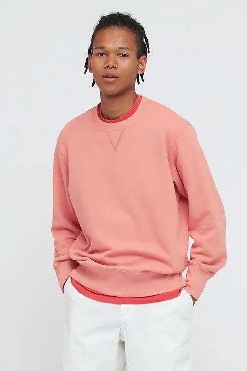 Uniqlo Pink Sweatshirt Women s Fashion Tops Shirts on Carousell