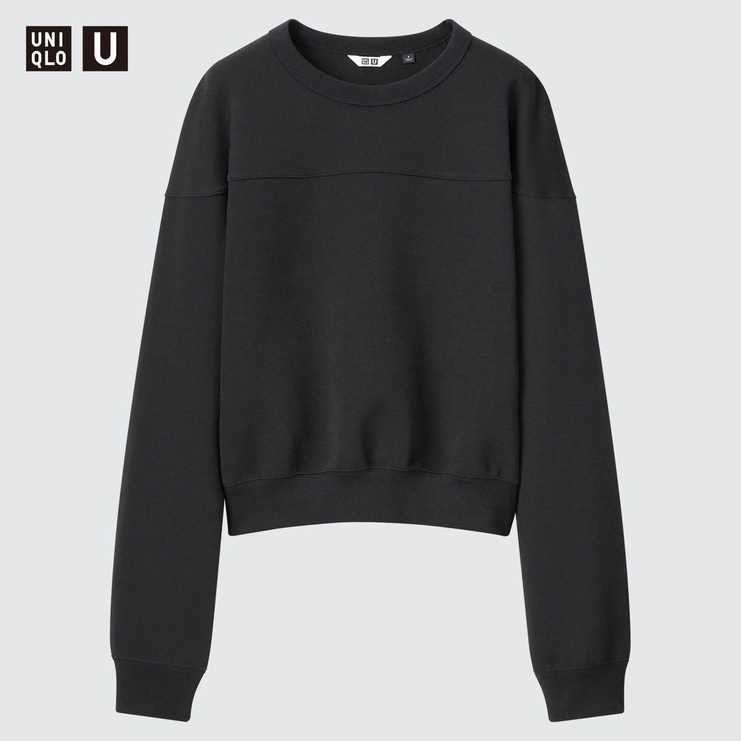 Uniqlo black sweatshirt cheap