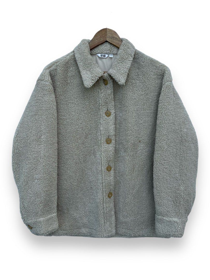 Uniqlo u pile lined fleece short coat deals