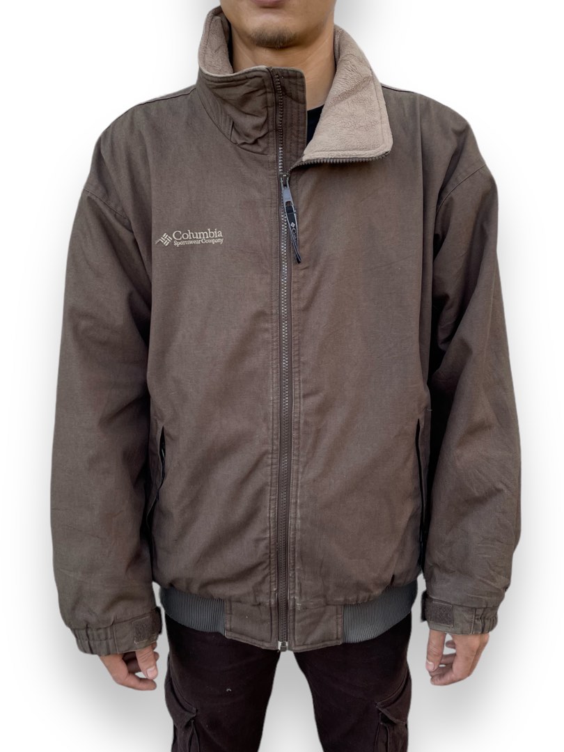 Vintage Columbia Canvas Bomber Jacket Men s Fashion Coats Jackets and Outerwear on Carousell