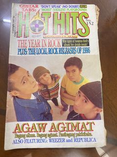 Vintage HOT HITS Songhits Song Hits Music Magazine - Opm Rare AGAW AGIMAT / REPUBLICA / Soundgarden