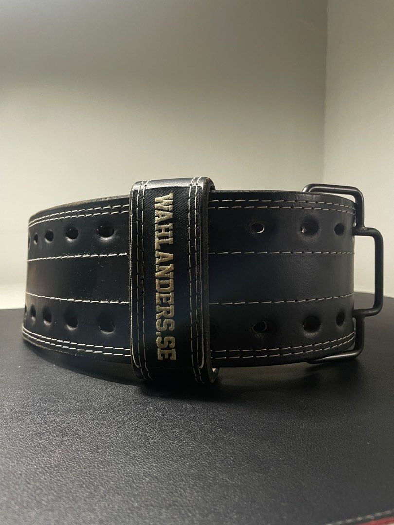 Wahlanders Powerlifting Belt, Black Leather, IPF Approved