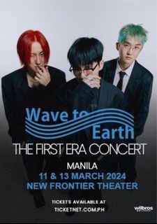 Wave to Earth The First Era Concert Tickets 2x VIP Standing A