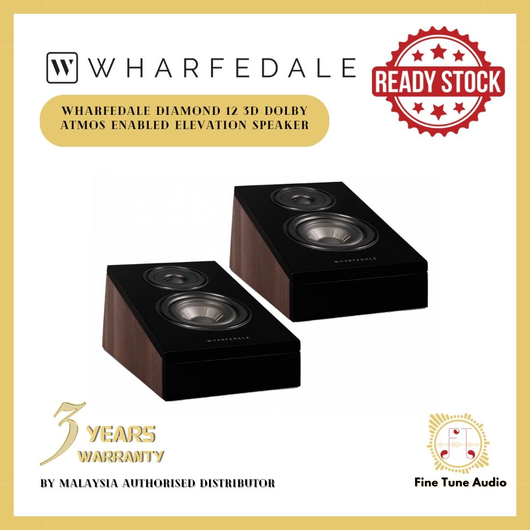 Wharfedale Diamond 12 3D Dolby Atmos Enabled Elevation Speaker