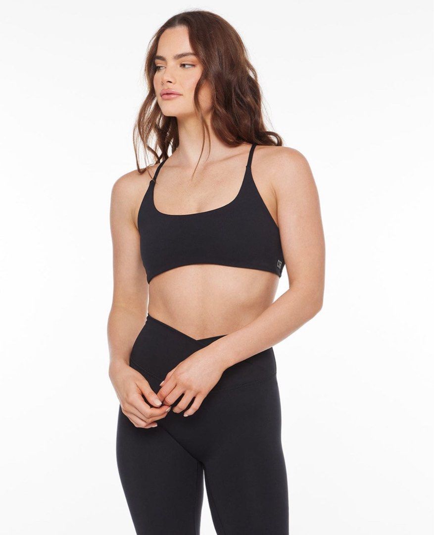 wts csb serenity lexi black crop, Women's Fashion, Activewear on