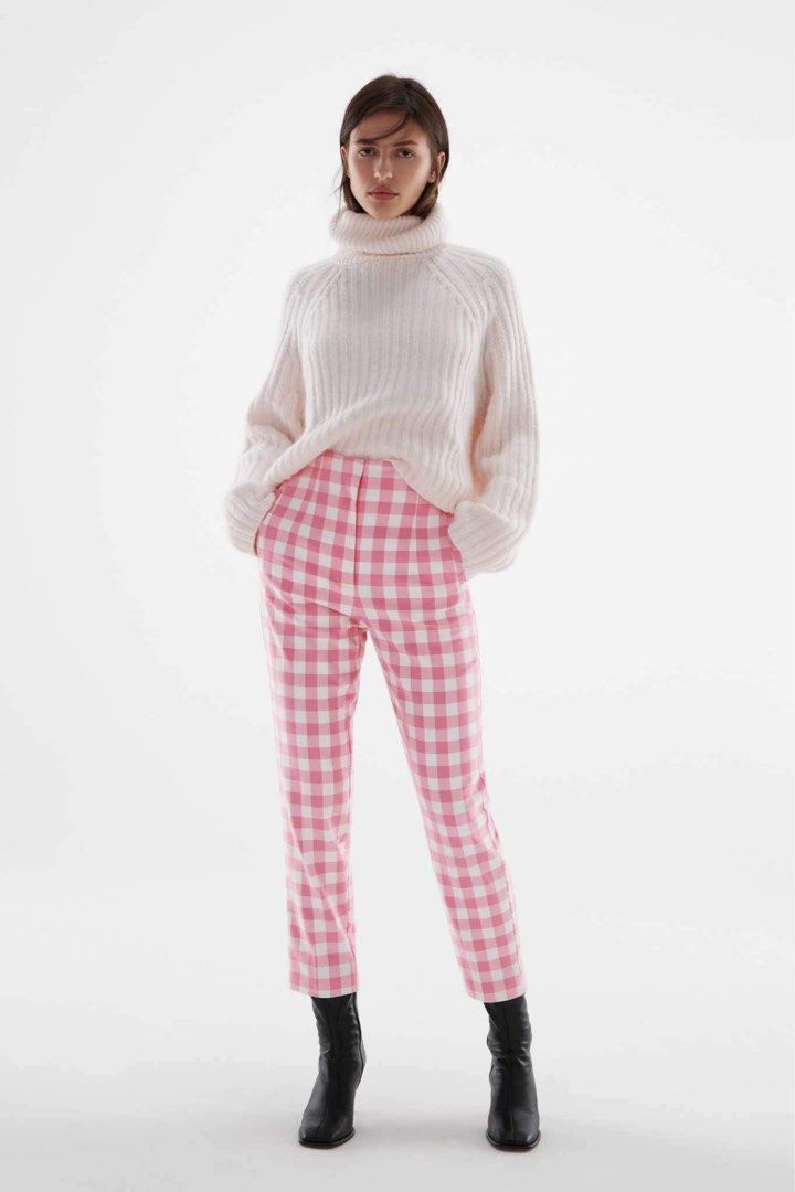 Tweed trousers Pink | Sandro Paris