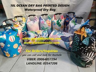 10L Ocean Dry Bag Waterproof Printed Design