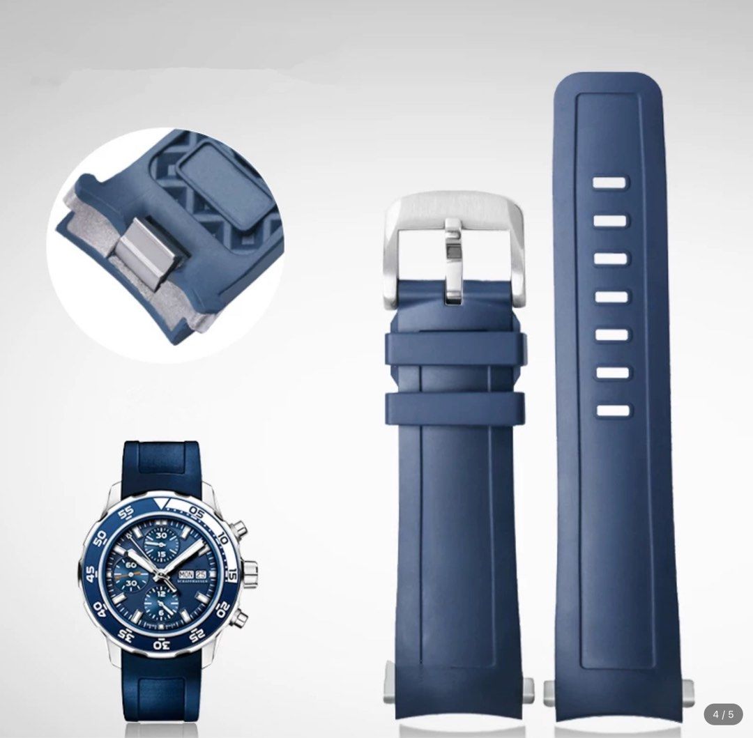 Great Singapore Sale 3rd Party IWC Rubber Strap for IW356802 IW376711 Aquatimer 2000