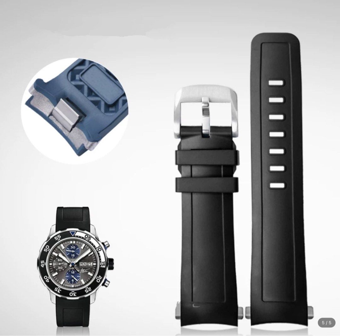 Great Singapore Sale 3rd Party IWC Rubber Strap for IW356802 IW376711 Aquatimer 2000