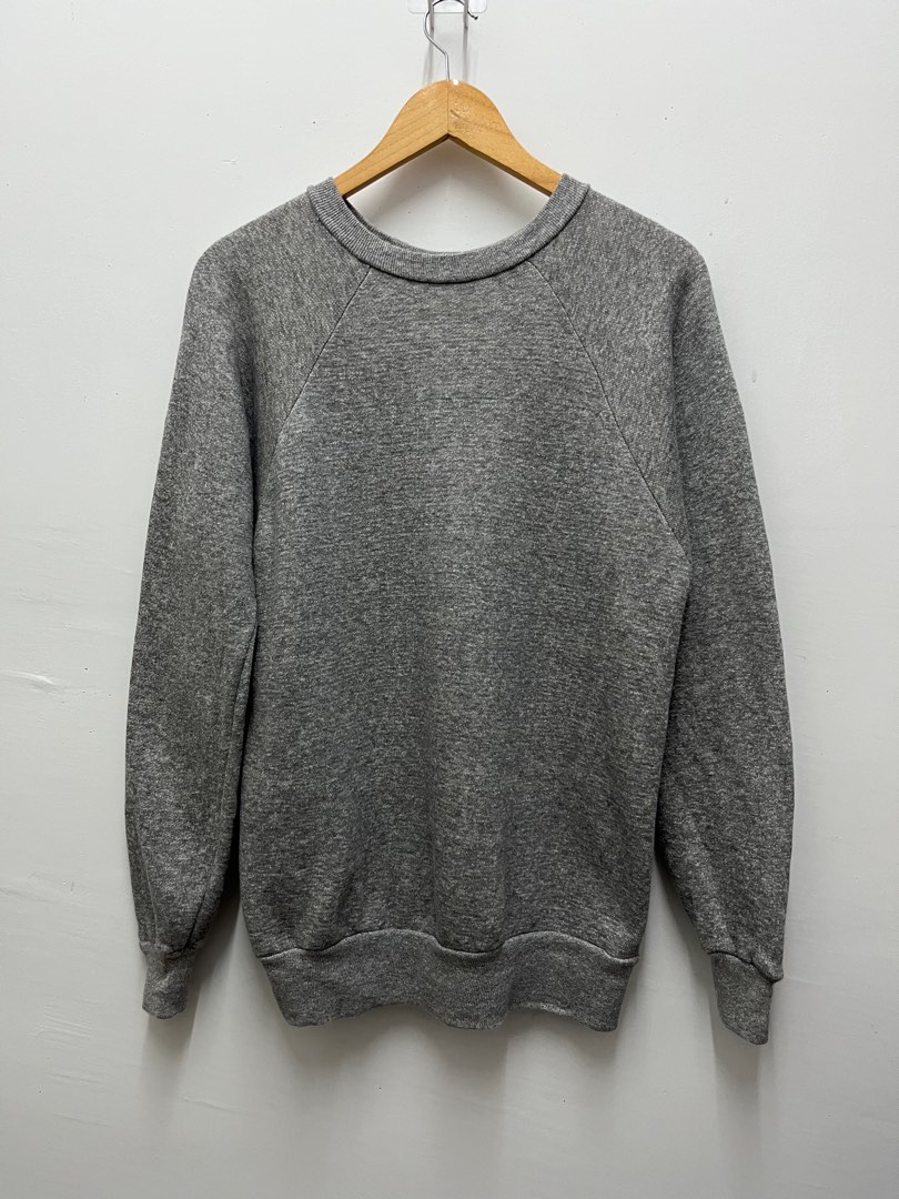 80s Sears Plain Sweatshirt pullover Men s Fashion Tops Sets