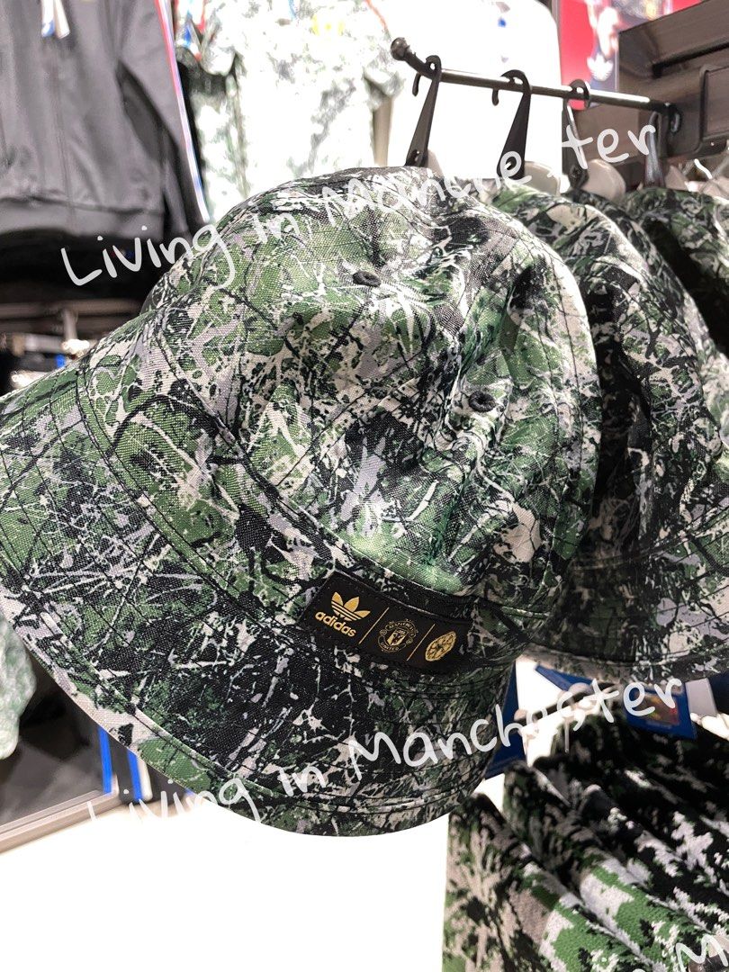 曼聯新款漁夫帽MANCHESTER UNITED STONE ROSES BUCKET HAT, 男裝, 手錶