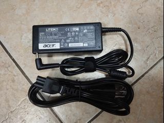 Acer laptop charger small pin 45w 65w