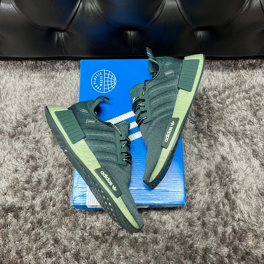 Adidas NMD R1 Linen Green size 7w used