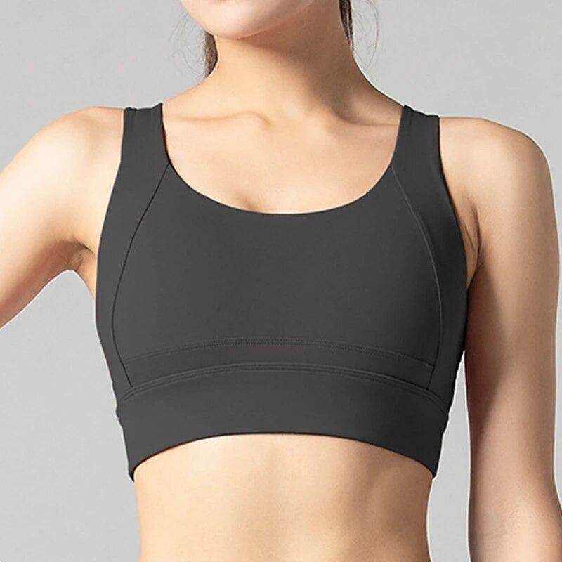 Aiithuug Strappy Sports Bra for Women Sexy Crisscross Back