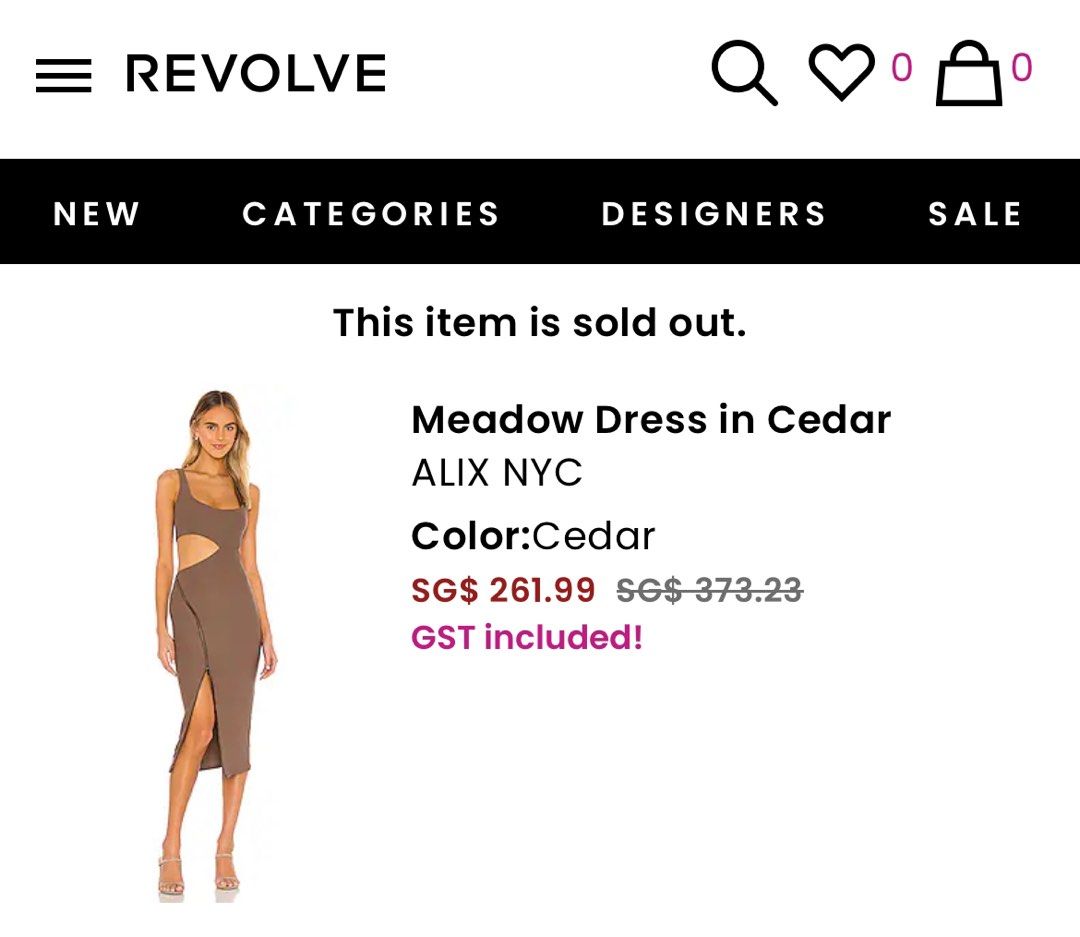 Alix NYC Designer Dress RRP$370, Women's Fashion, Dresses & Sets