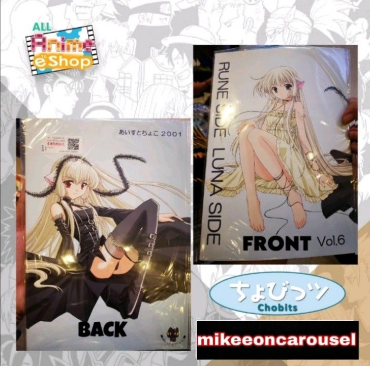 AUTHENTIC Anime Japanese Manga Chobits (Category: Comics & Manga) located in Baliuag. Submitted by mikeeoncarousel (Listing ID 1290102882, Image 1). Description: Batch No. Manga00001 Package includes: 1x COD AUTHENTIC Anime Japanese Manga Chobits Item will be shipped safely with BUBBLEWRAP unlike other sellers Variation Policy: In case of variation unavailability "Auto Replace" without prior notice (same style) so pls put options in REMARKS. We e