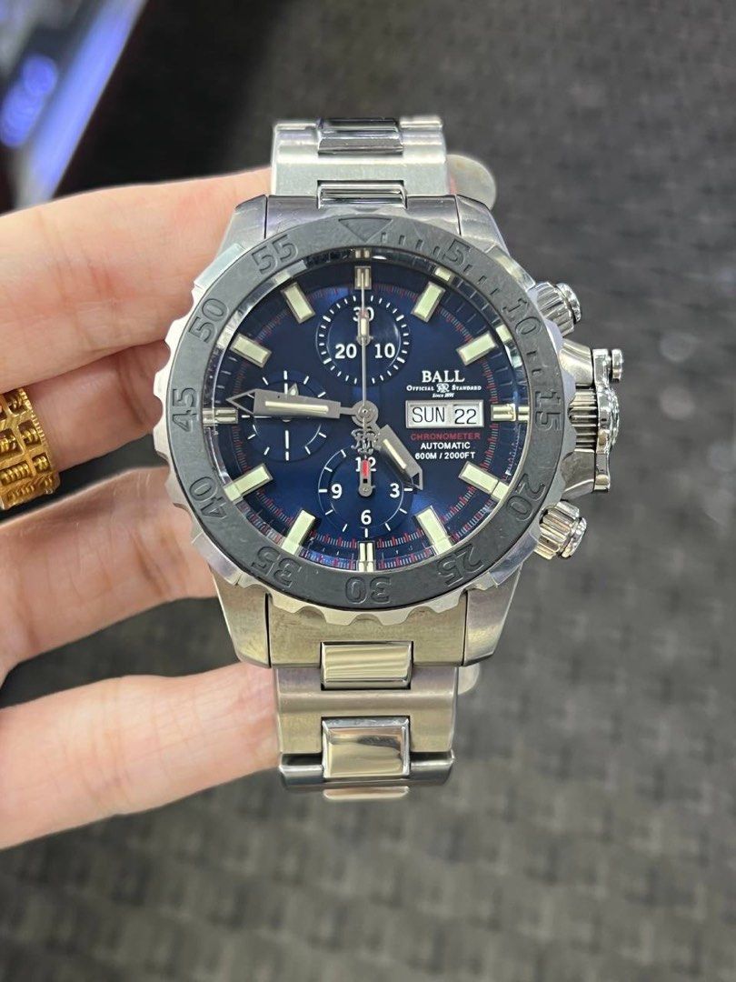 BALL ENGINEER HYDROCARBON NEDU SWISS MADE TITANIUM AUTOMATIC CHRONOGRAPH DIVERS 600M DC3026A Men s Fashion Watches Accessories Watches on Carousell