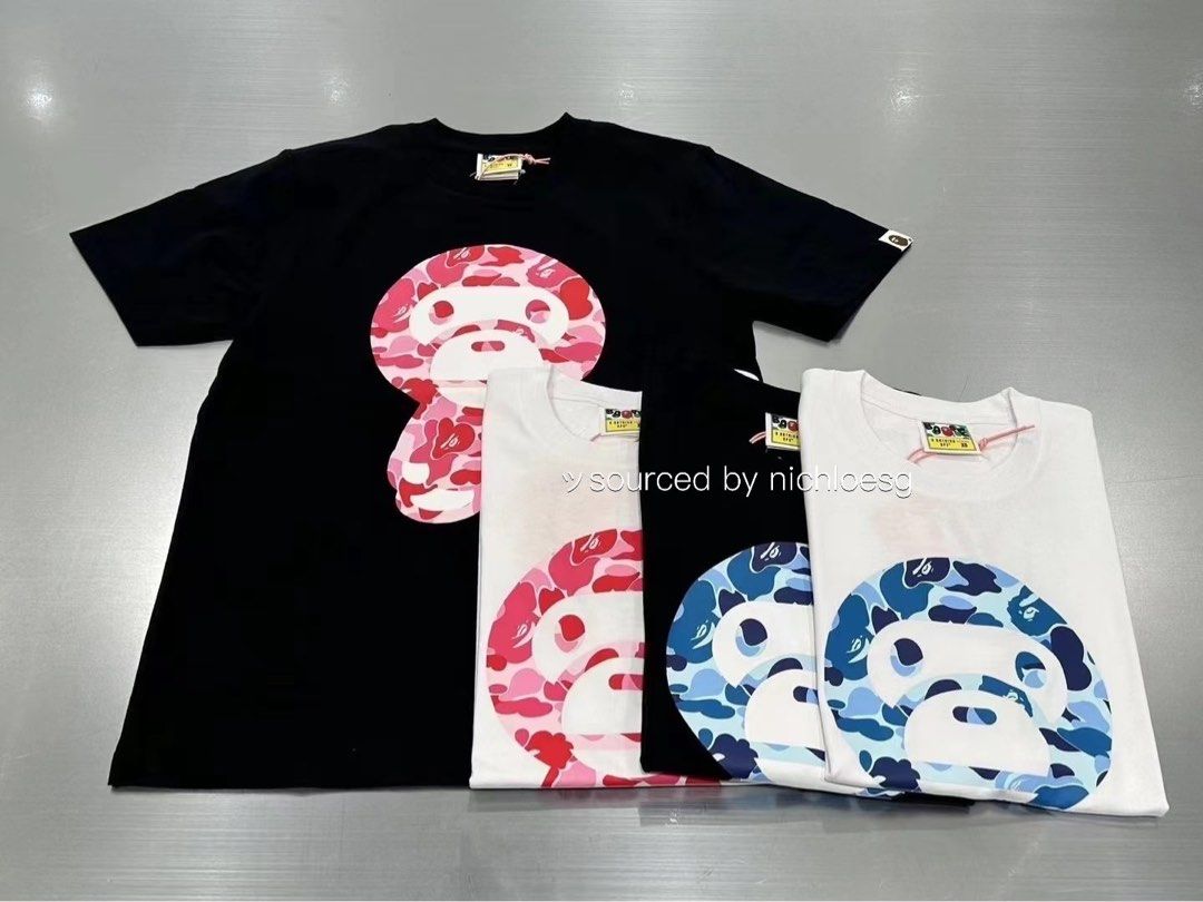 トップス A BATHING APE ABC CAMO BIG BABY MILO TEE ABC CAMO BIG