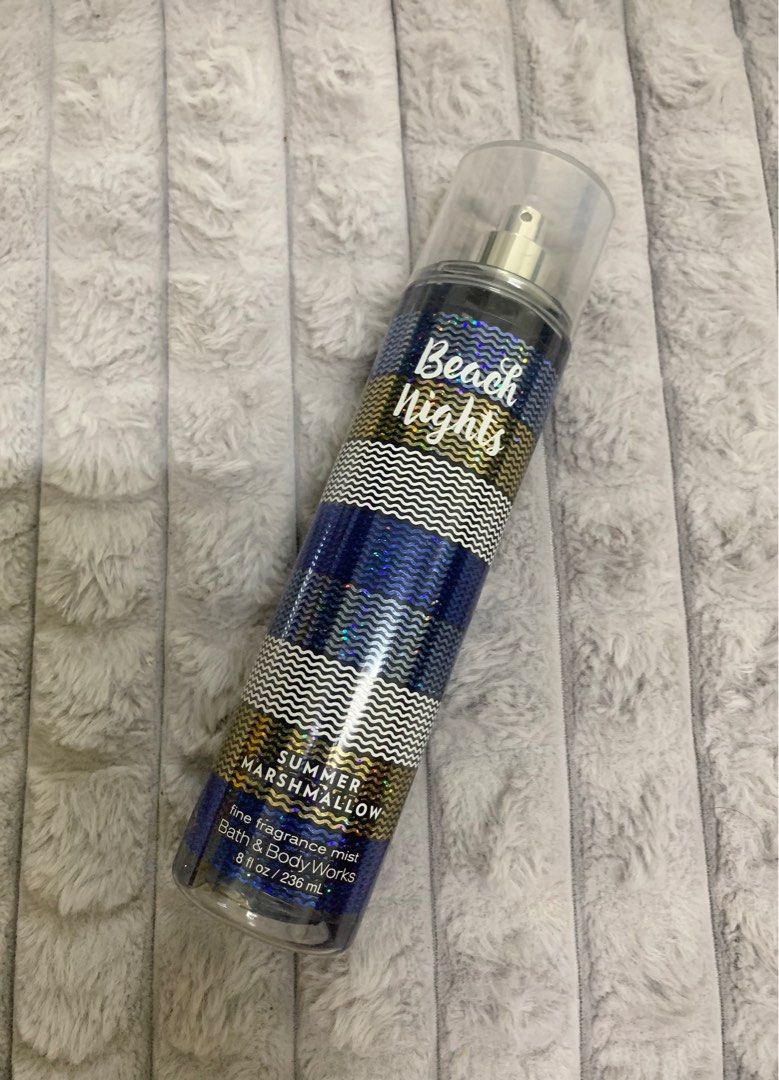 Beach Nights Fragrance mist (rare packaging) (Category: Fragrance & Deodorants) located in Manila. Submitted by yourstrulyeli (Listing ID 1290202243, Image 2). Description: 🦋 Guaranteed Authentic 💯 Ready to ship Super pretty sparkly packaging ✨ 📍Paco, Manila.