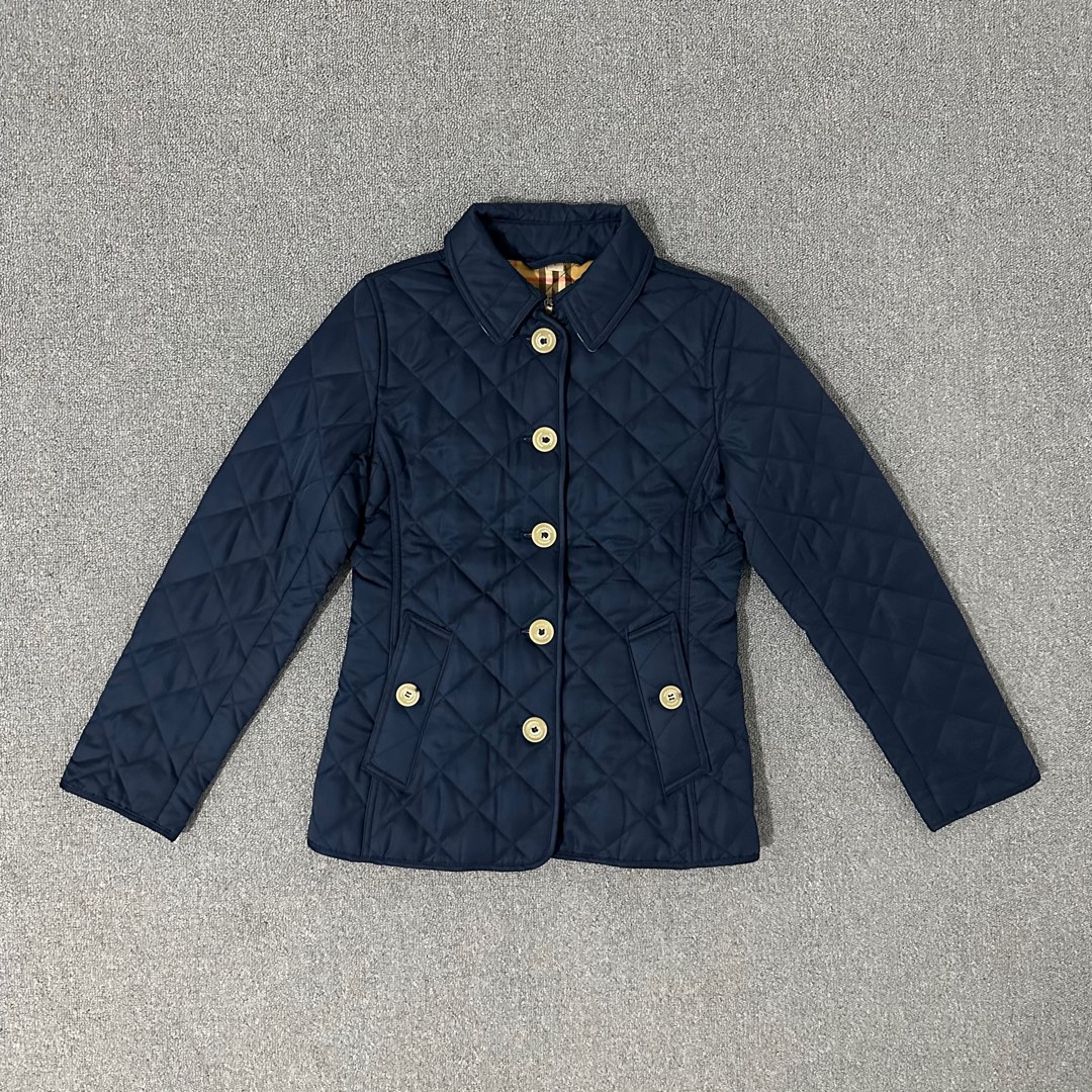 Burberry frankby 2024 quilted jacket navy