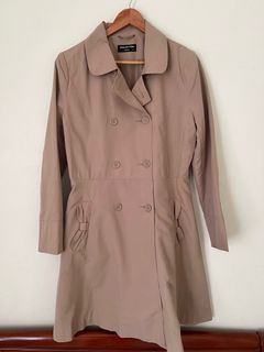 COLLECTION LONDON Light Brown Dress Trench Coat