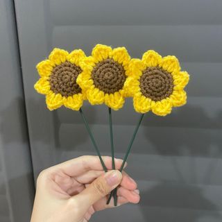 Crochet Sunflower Stems