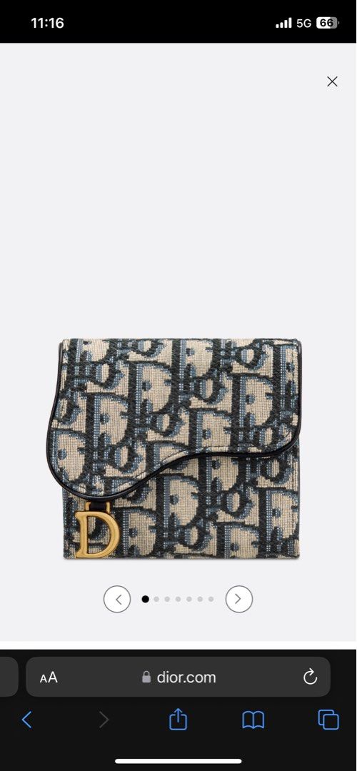 Saddle lotus sales wallet dior