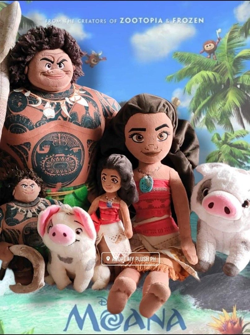 Maui plush online doll disney store
