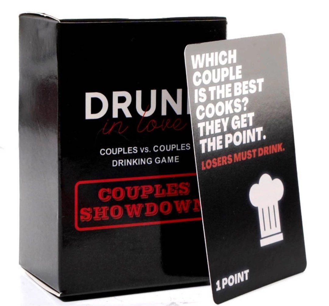 Drunk In Love Couples Showdown (Card Game) (Category: Board Games & Puzzles) located in Manila. Submitted by cozzyessentialshopph (Listing ID 1290233735, Image 3). Description: Item: Drunk In Love Couples Showdown (Card Game) Price: P279.00 per pack Description: Introducing the all new couples vs. couples drinking game, COUPLES SHOWDOWN. It’s time to challenge your double dates and couples friends to the ultimate couples drinking game. Do the tas
