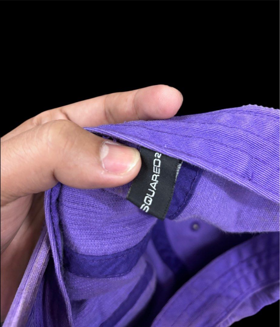 DSQUARED2 (Category: Caps & Hats) located in Taguig. Submitted by j.gloria (Listing ID 1290116010, Image 3). Description: FOR SALE DSQUARED2 Purple curduroy dadhat Leather strapback Excellent condition .
