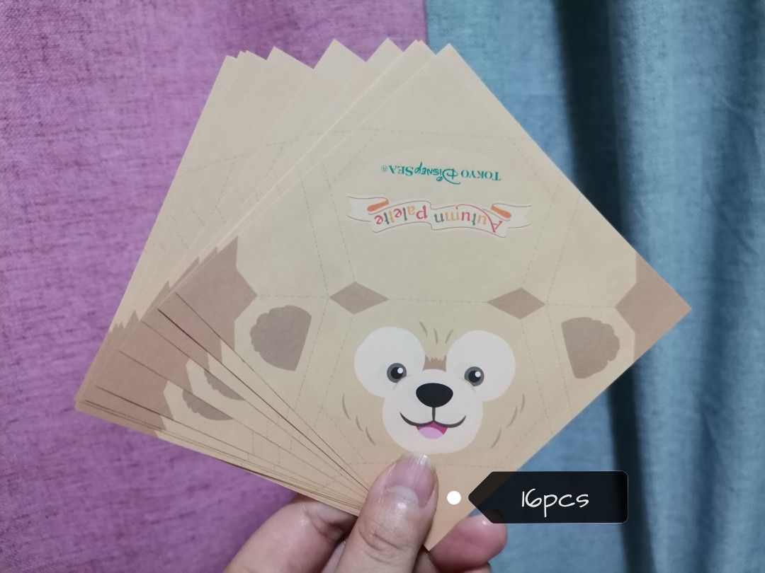 Duffy & Friends Origami Memo set (Category: Stationery & School Supplies) located in Taguig. Submitted by lae.onlineshop (Listing ID 1290155479, Image 3). Description: Duffy & Friends Origami Memo set Issue: minimal hairlines sa envelope case, yung isang sticker sheet bawas na, AS IS ‼️1 DAY RESERVATION ONLY‼️.