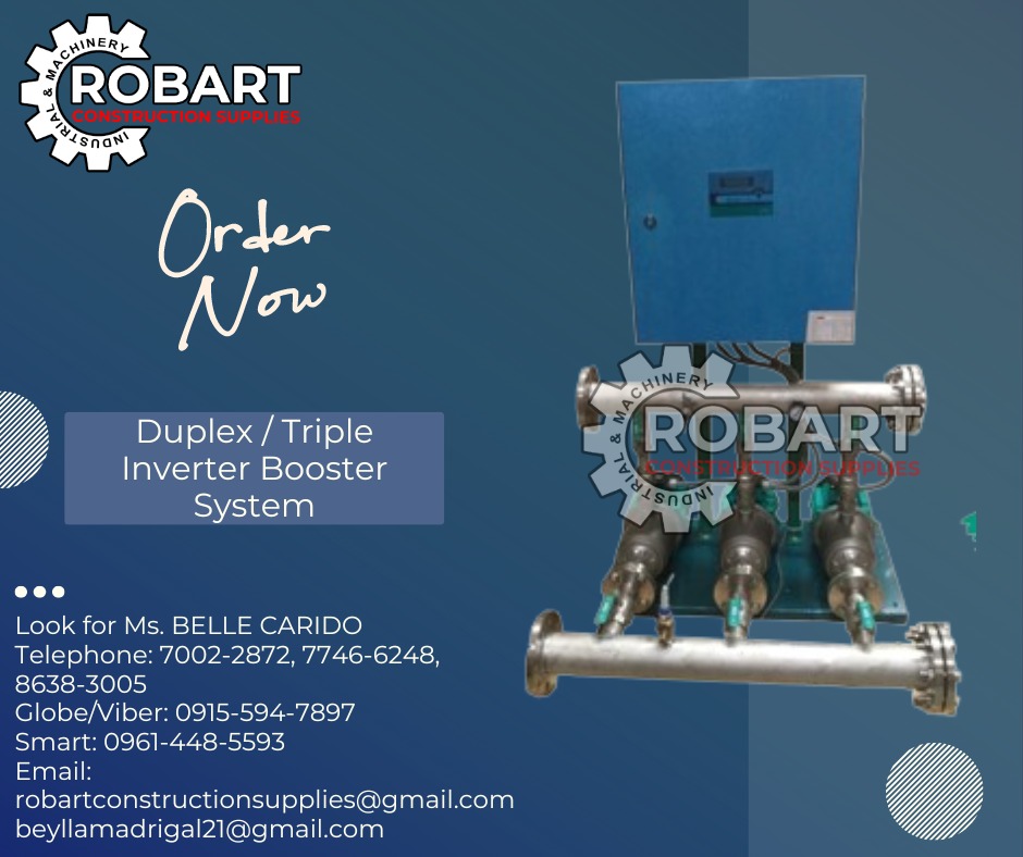 Duplex / Triple Inverter Booster Pump, Commercial & Industrial ...