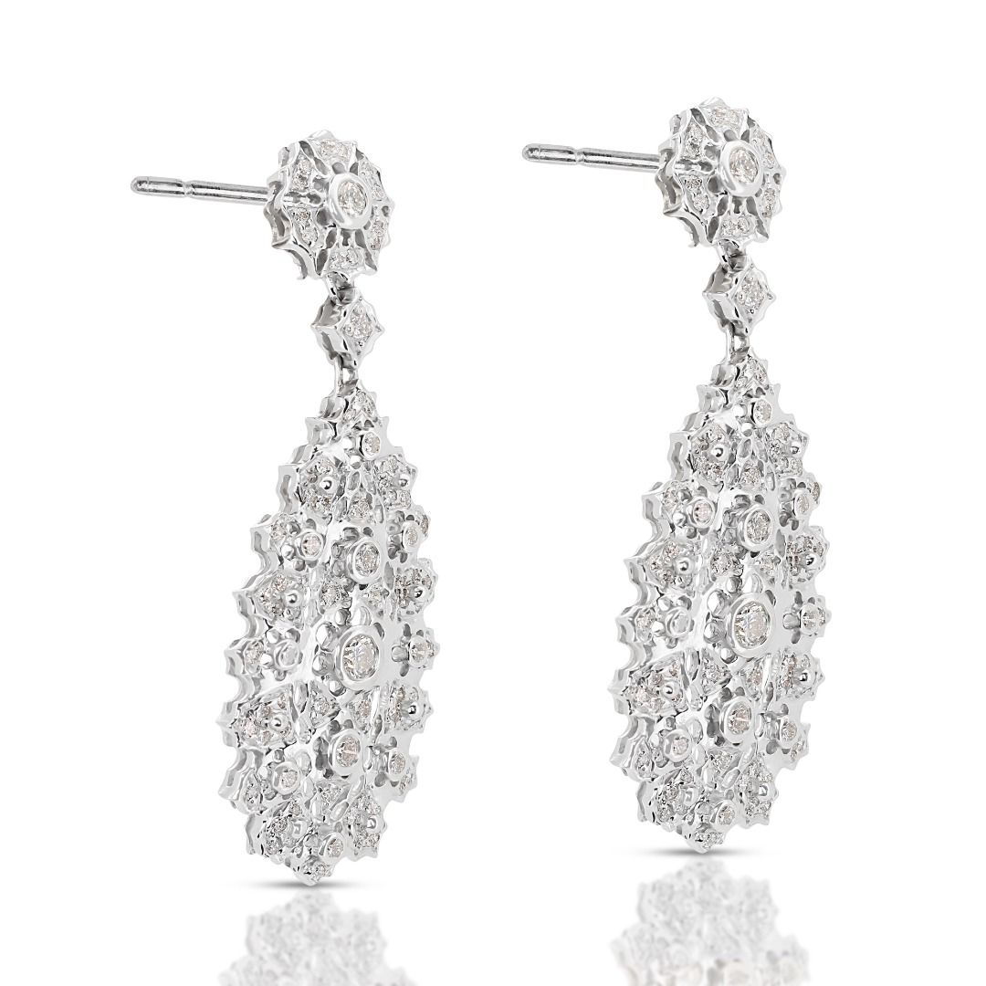 White gold store 14k earrings