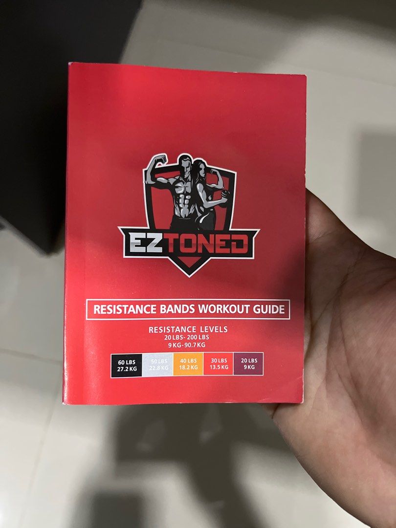 EZTONED resistance bands kit v2 with bar