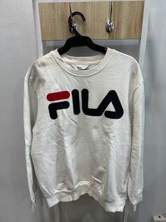 FILA white Sweatshirt Longsleeve ( Medium)